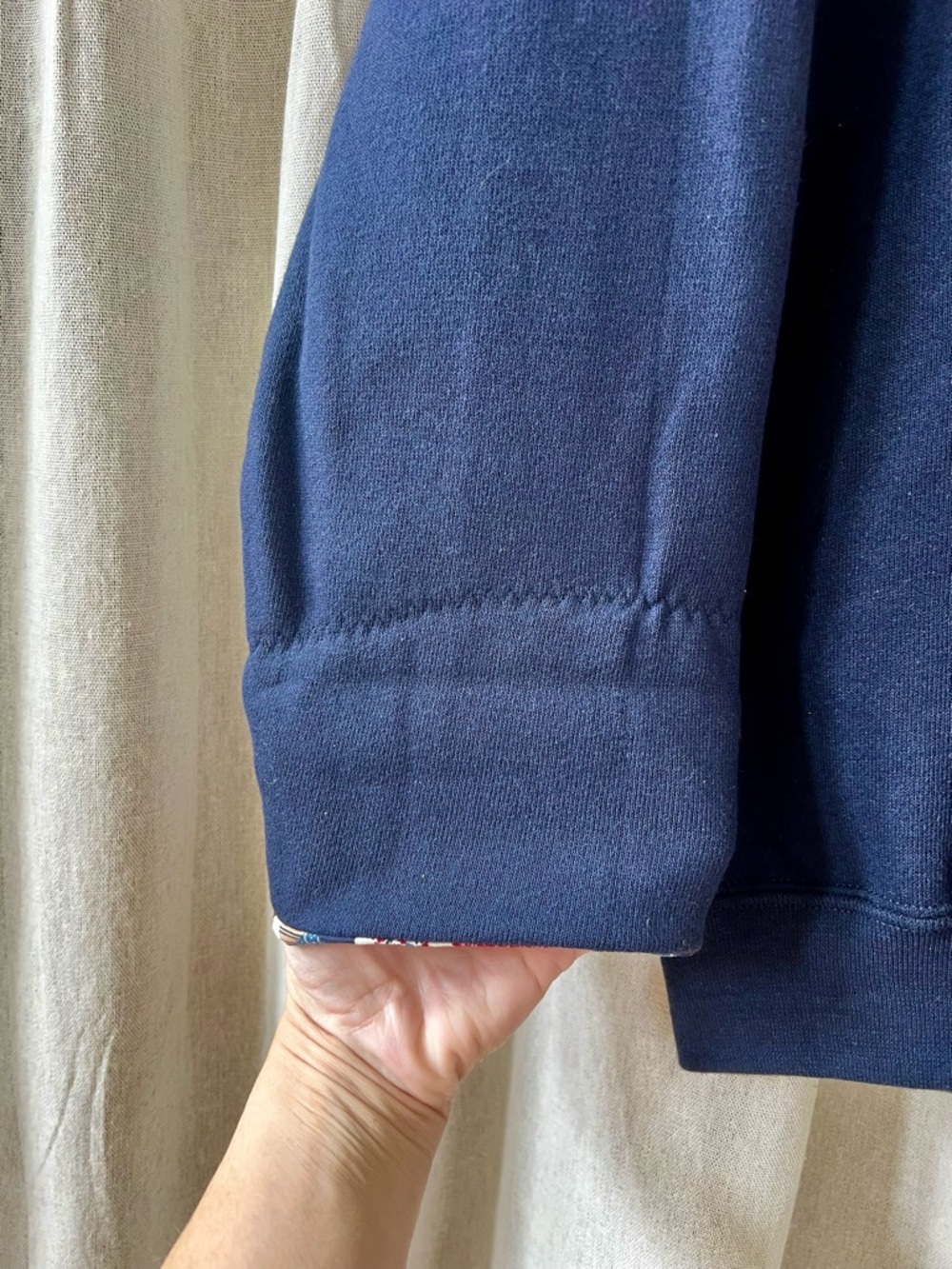 New Vintage Lee Quilt Pattern Detail Sweatshirt - Picture 5 of 6